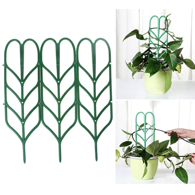 3Pcs DIY Plant Support Artificial Mini Climbing Trellis Flower Stand Garden Tool 85LA
