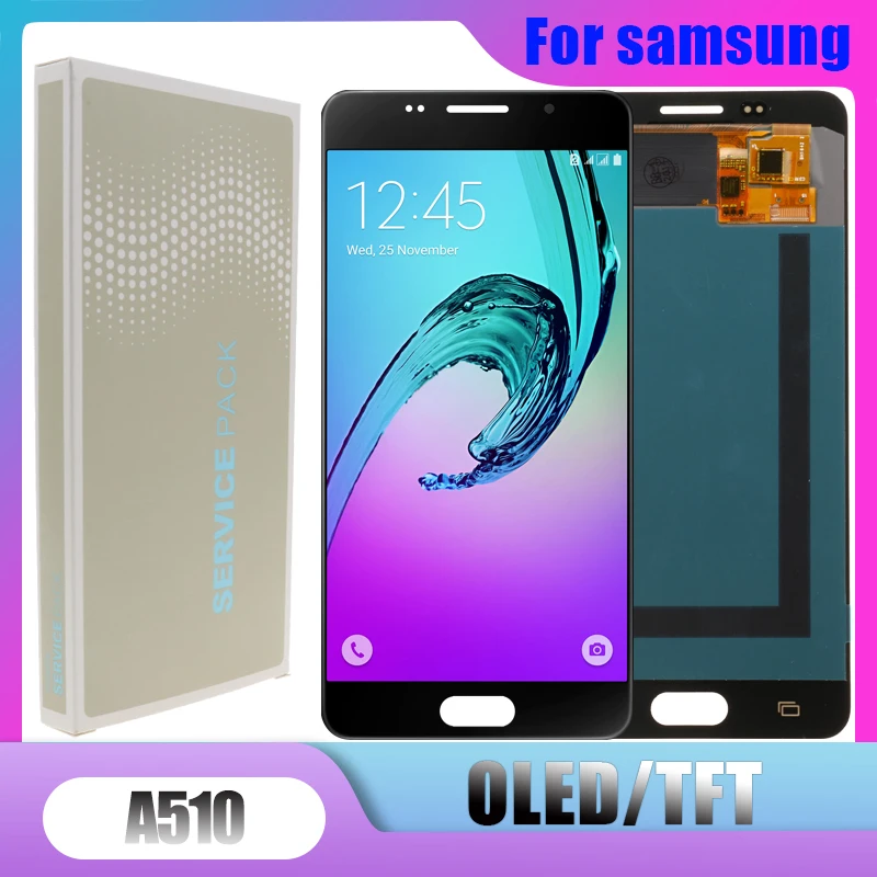 5 2 "ЖК-дисплей для SAMSUNG Galaxy A5 2016 ЖК-экран A510 A510F A510M SM-A510F дисплей Digitizer Замена |