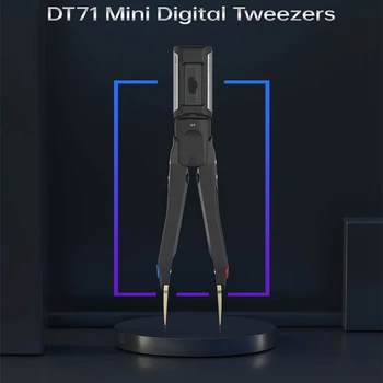 

DT71 Mini Digital Tweezers Smart SMD Tester Portable LCR Meter Diode Resistor Capacitor Multimeter Frequency Signal Generator