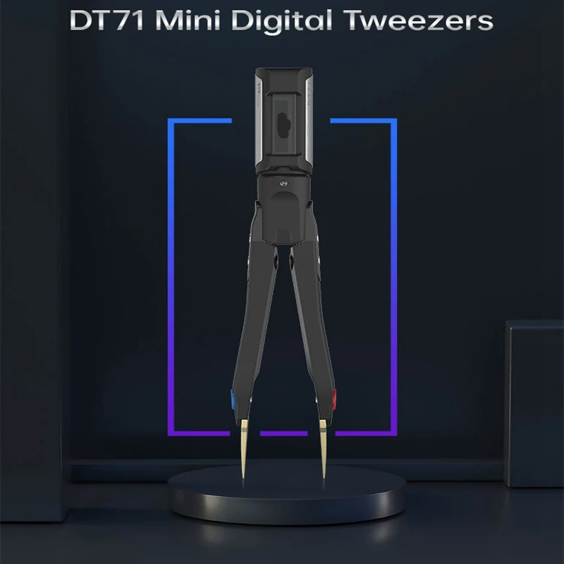 DT71 Мини цифровой Пинцет умный SMD тестер Портативный LCR измеритель диодный