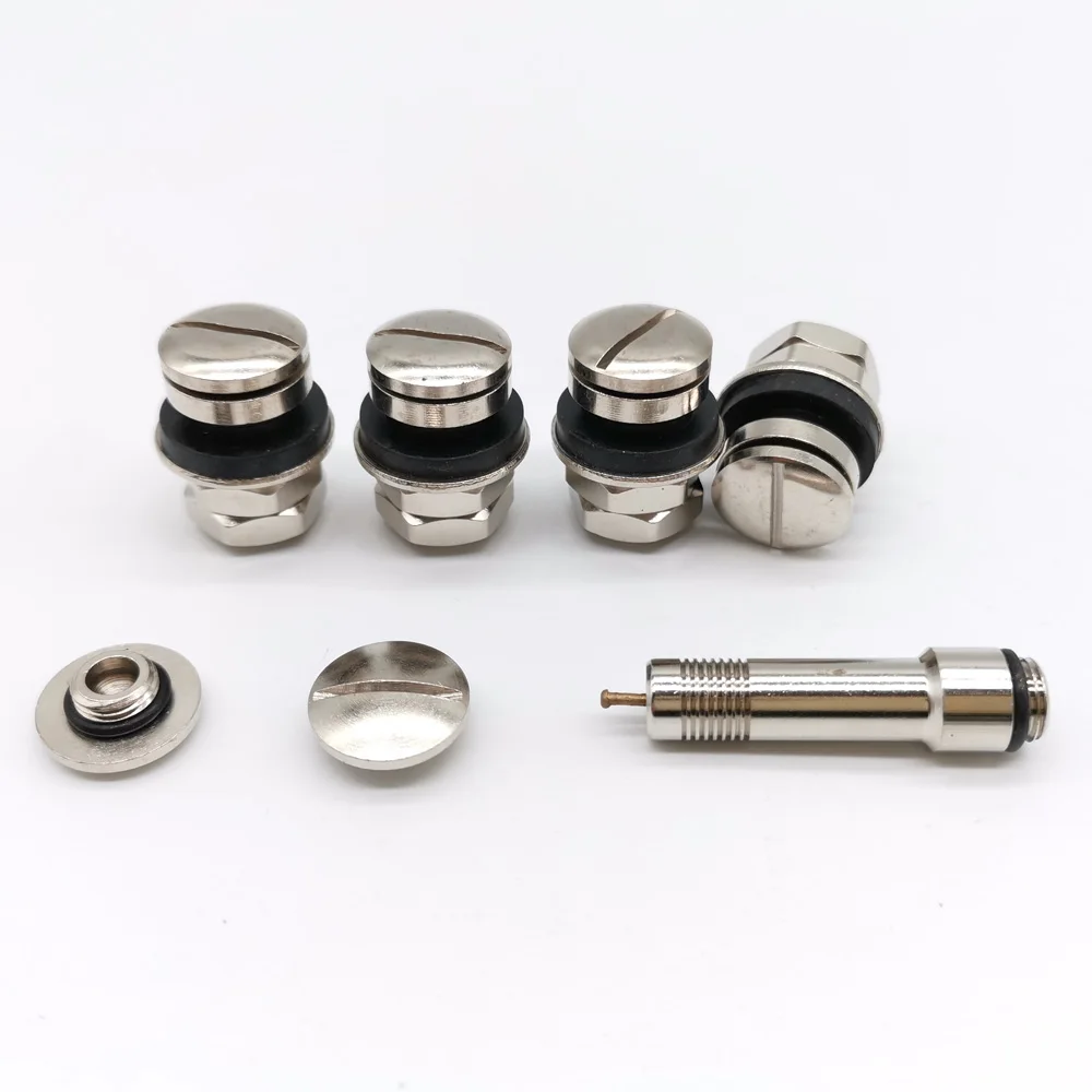 UniversalChromeTireValveStemsStealthFlushMountCarWheelTube