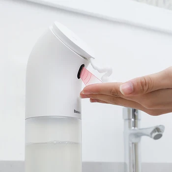 

Household Intelligent Automatic Liquid Soap Dispenser Induction Foaming Hand Washing Device for Kitchen Bathroom(Without Liquid)
