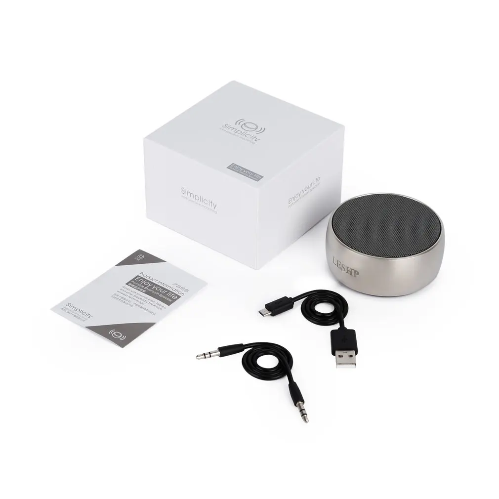 LESHP Bluetooth динамик мини беспроводной громкий динамик трещина TF USB Сабвуфер bluetooth динамик s mp3 стерео аудио музыкальный плеер