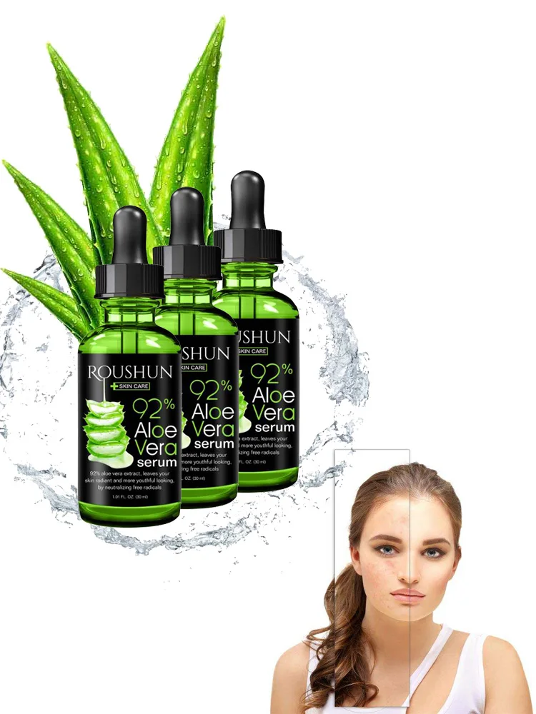 Для женщин Moisturiz уход за кожей алоэ вера лицевой сыворотка отбеливающая глубокое