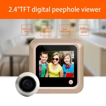 

2.4inch HD Clear Screen Digital Door Viewer Monitor Home Security Peephole Doorbell Camera