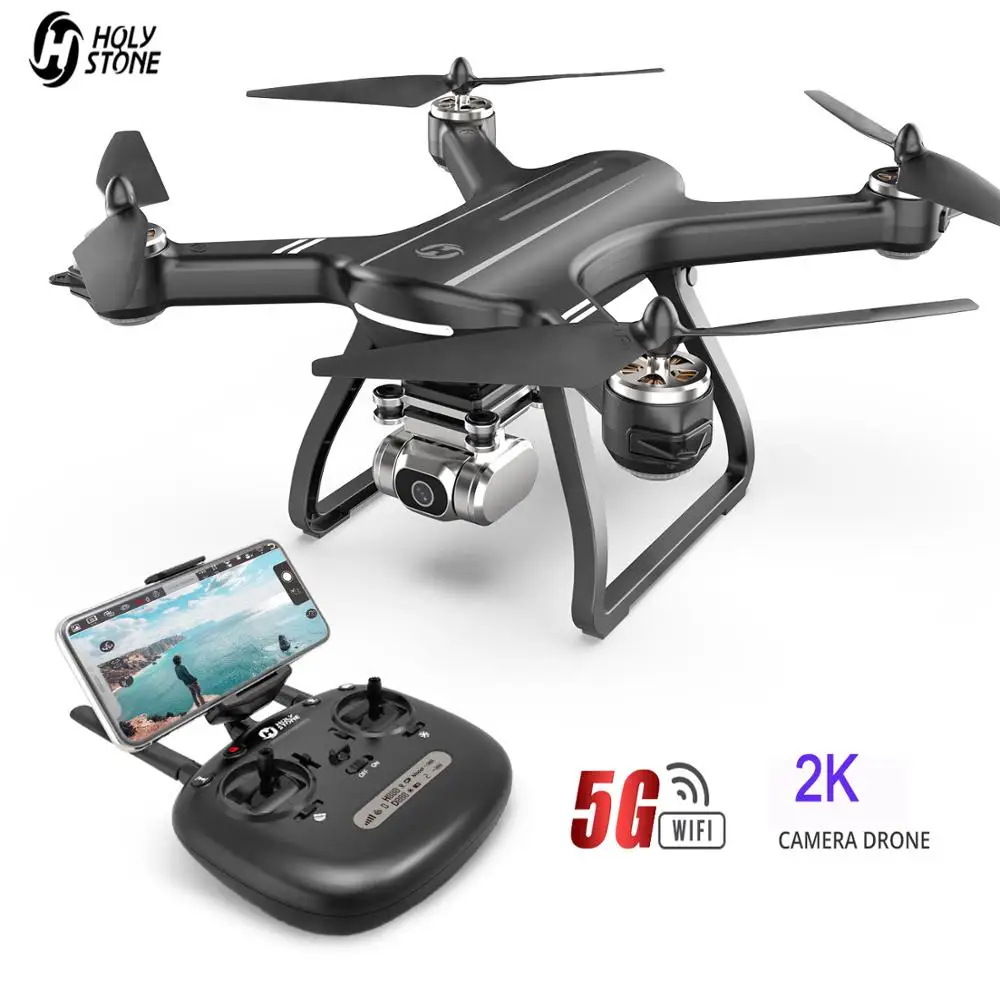 Holy Stone HS700D Профессиональный Дрон с 2K FHD камерой gps 5 ГГц Wi-Fi FPV видео RC Квадрокоптер 25 км/ч 22 мин бесщеточный Дрон