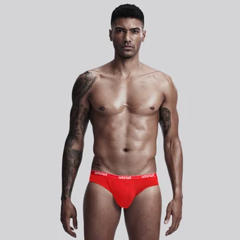 

Men's Sexy Underpants Men Solid Sexy Underwear Men cuecas masculina slip homme gay Panties men's cotton briefs slip uomo AD41