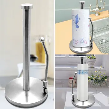 

Paper Holders Stainless Steel Simple Paper Towel Racks Creative kitchen Roll Paper Bathroom Racks Bathroom Hardware