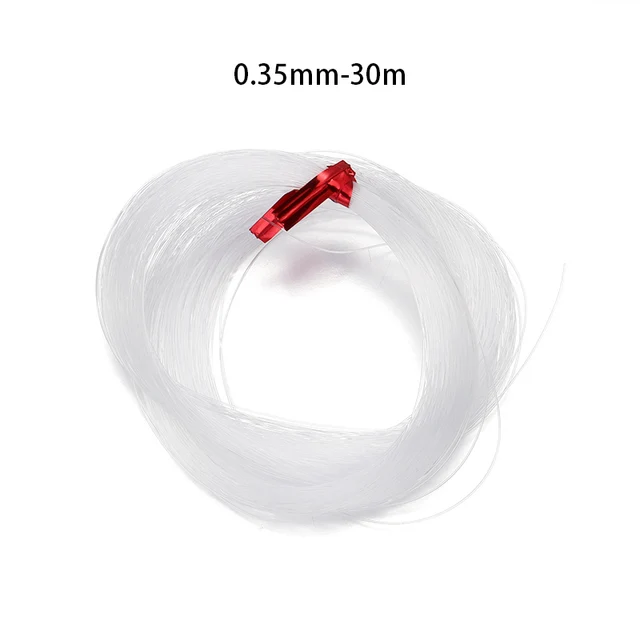 1PC 0.2-1mm Fishing Line For Beads Wire Clear Non-Stretch Nylon String Beading Cord Thread For Jewelry Making Supply Wholesale 0.35mm 30meters