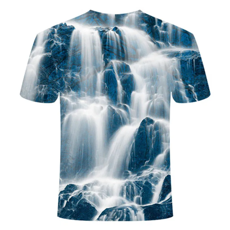 Летняя футболка, футболки с 3D принтом, футболка с естественным ночным видением, короткий рукав, мужская и женская Повседневная 3d футболка