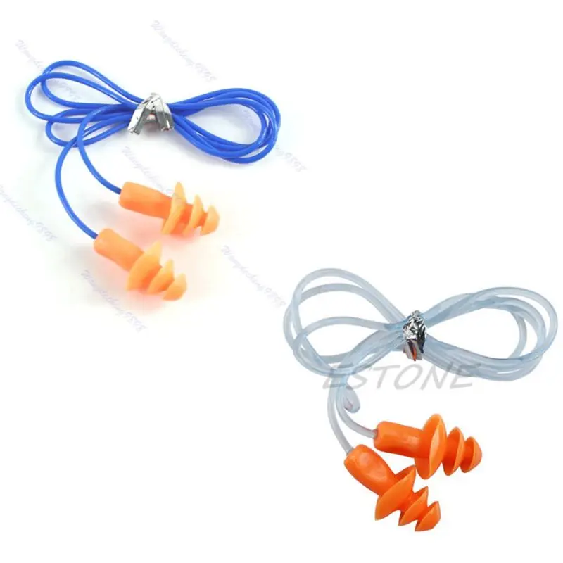 Мягкая силиконовая Ушная затычка слуховой протектор слуховой аппарат для плавания спальный 24 дБ случайный цвет