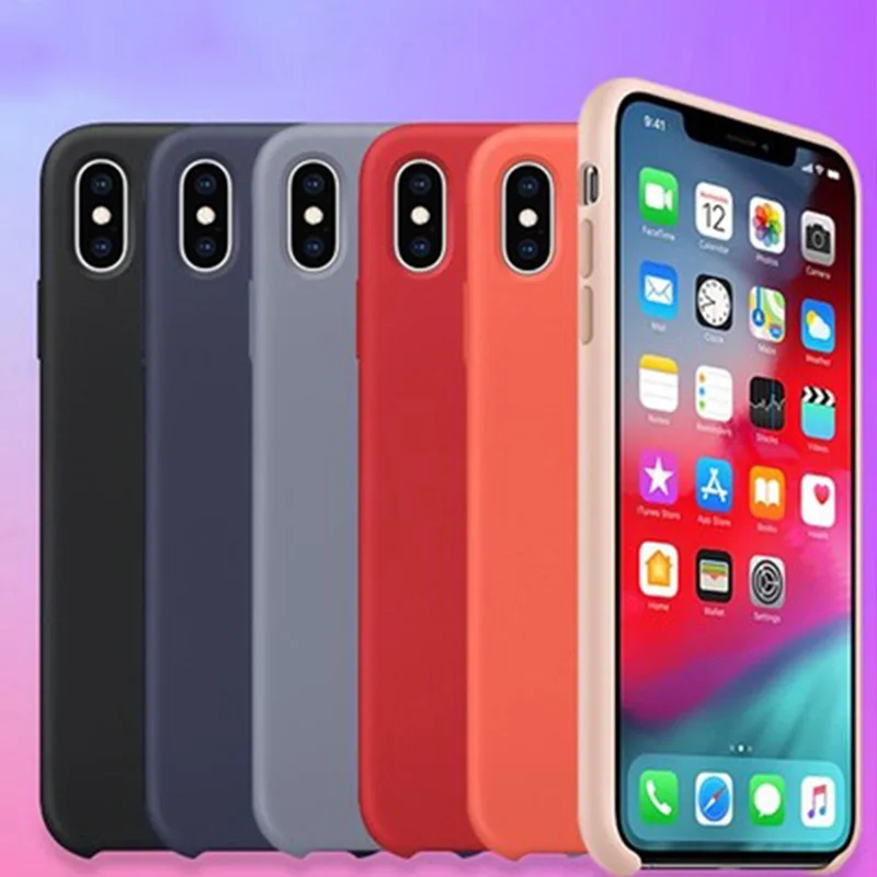 

1 Pcs Liquid Silicone Mobile Phone Case Cover Dustproof Shockproof for iPhone GV99