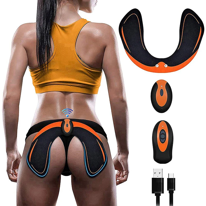 Body Shaper Slimming Massager EMS Abdominal Muscle Stimulator Toner Hip Trainer Abdomen Buttocks Butt Lifting Fitness Massage