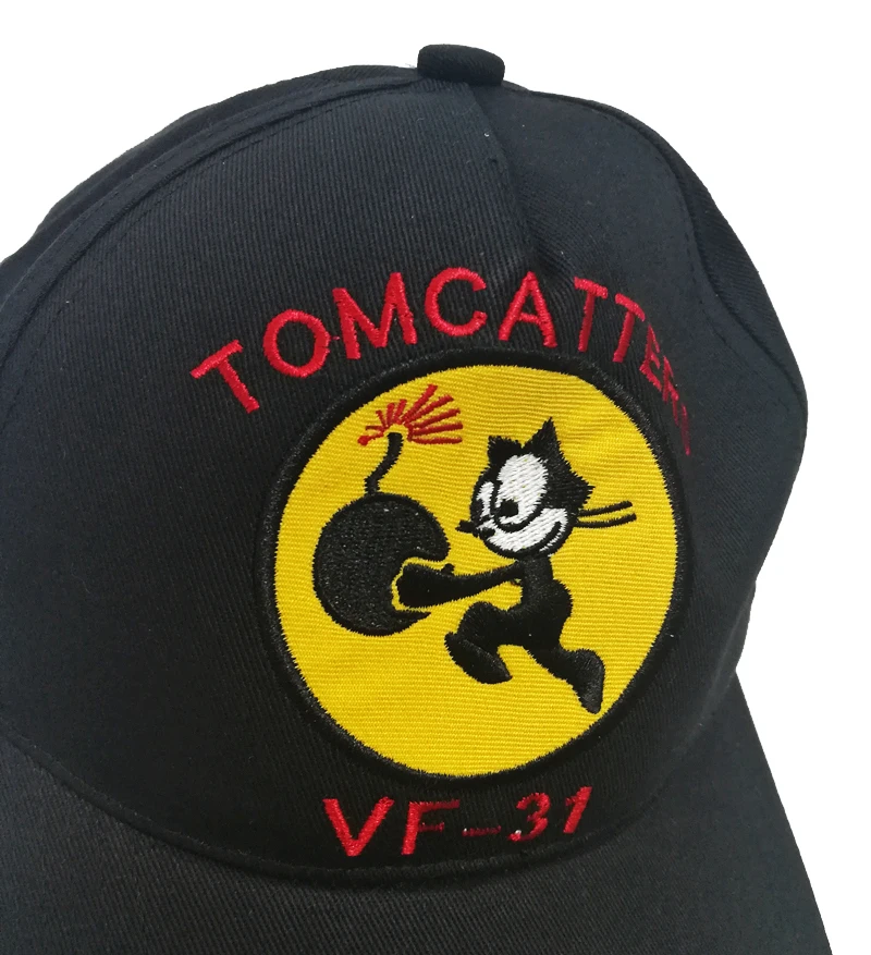 Темно-синий VF-31 Надпись Логотип Черная бейсбольная Кепка шляпа для мужчин Strapback Косплей вышитая Базовая Кепка для мужчин s мальчиков Модный коллекционный подарок