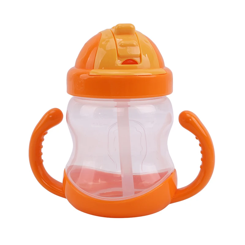 

Kids Baby Water Bottle PP Children's Cup Baby Portable Feeding Bottle With Straw Leak Proof Durable Water Cup