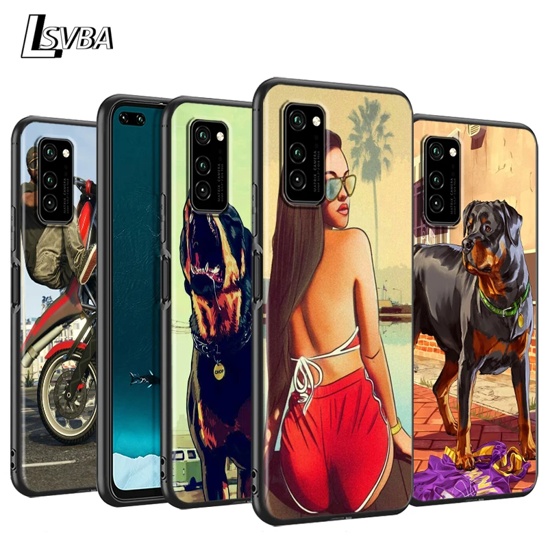 Grand Theft Auto GTA V силиконовый чехол для телефона Huawei P30 P20 P40 Lite E Pro P Smart Z Plus 2019 P10 P9