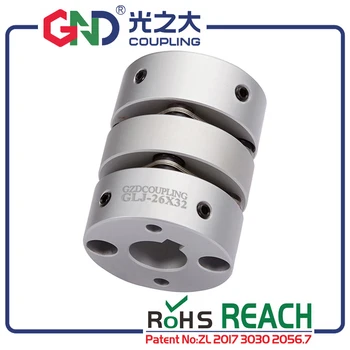 

Flexible shaft coupling GND aluminum double diaphragm clamp for CNC servomotor stepmotor motor connect kaplin CNC