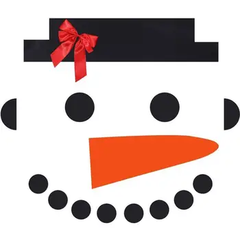 

Christmas Pendant DIY Non-Woven Snowman Detachable Xmas Ornament Wall Door Outdoor Garage Decorations