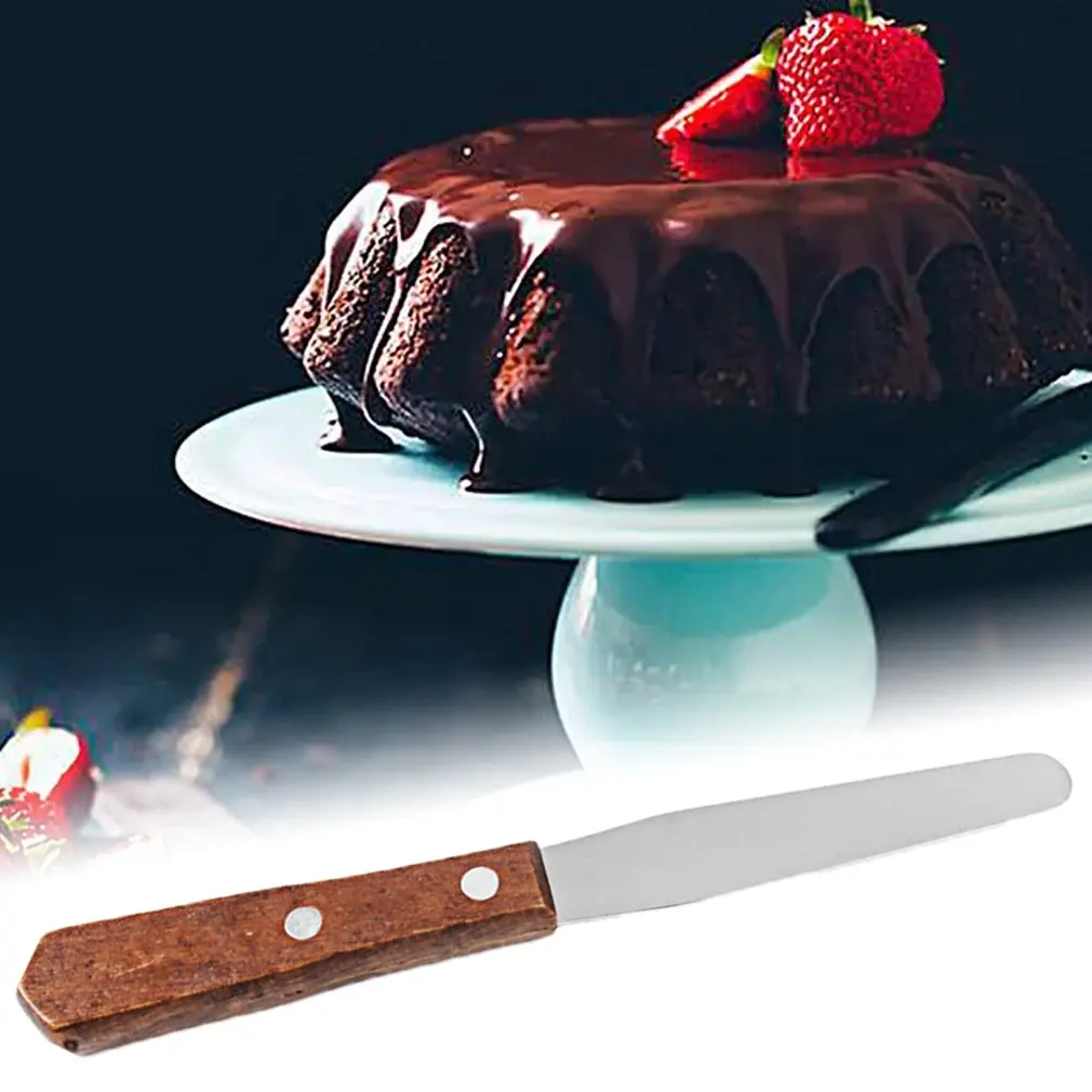 Baking Tools 4-Inch Stainless Steel Cream Spatula Cake Silk Squeegee Kiss Knife Release Knife Kithchen Tool