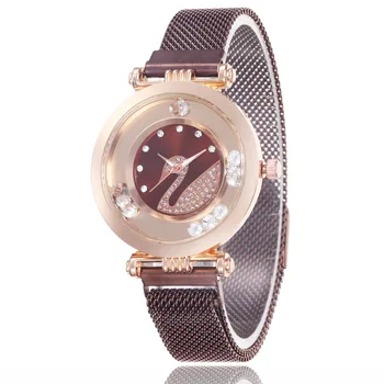 

Women Quartz Watch Metal Band Strap Magnetic Buckle Casual Watch Gifts LXH