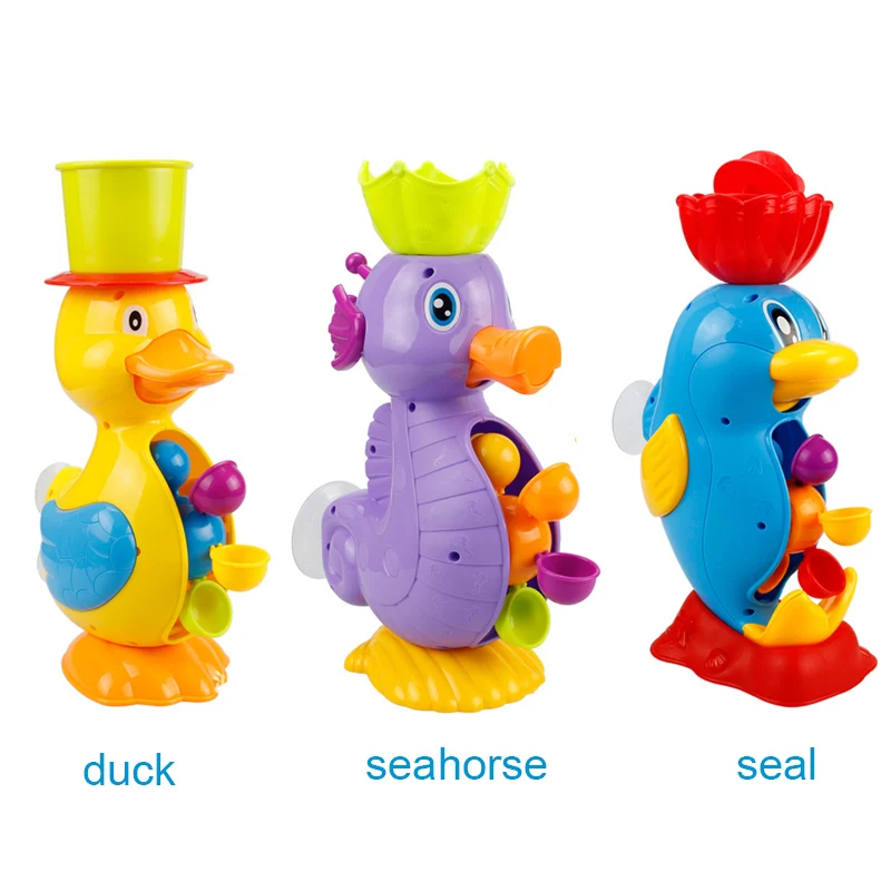 Мультфильм животных водное колесо Ванна Душ игрушка вода игрушка для малышей и YH-17