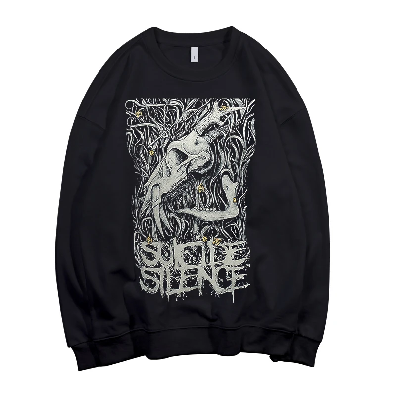 8 8 дизайнов SUICIDE SILENCE deathcore Pollover Толстовка Рок Толстовка демонический череп sudadera уличная флисовая верхняя одежда тяжелый металл - Цвет: 8