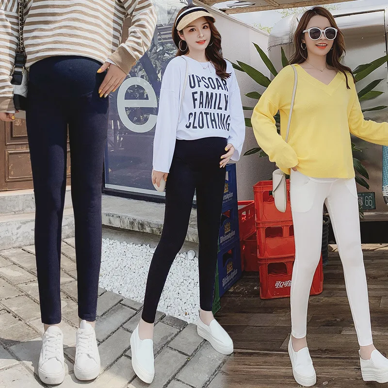 

Spring And Autumn 2019 Pregnant Women Skinny Pants Leggings Maternity Pants Outer Wear Maternity Clothes