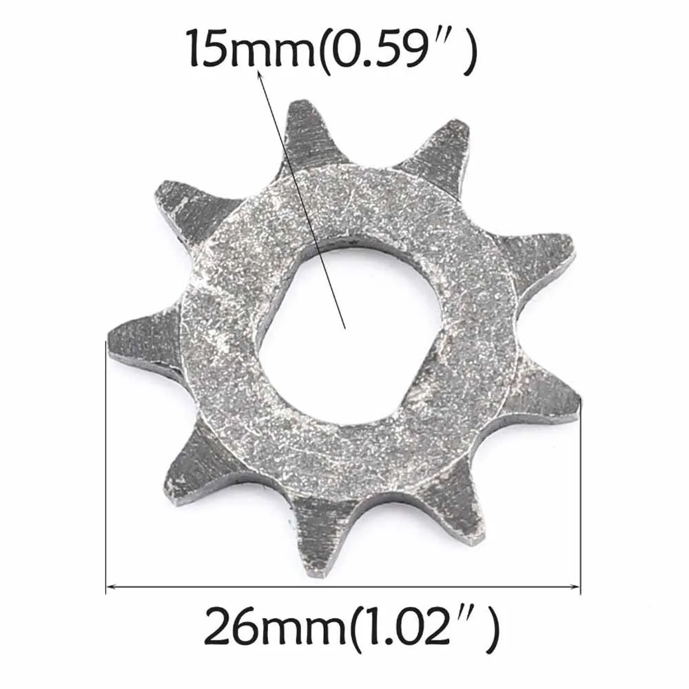 T8F-9T 9 Tooth Front Sprocket For 500W 1000W Electric Scooter 43cc 47cc 49cc Mini Pocket Dirt Bike ATV