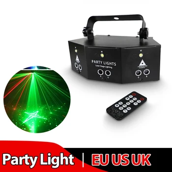 

Projector Lights Effect Lamp Colourful DMX 9 Eyes Laser Projector Lamp with Remote for DJ Disco KTV Club Stage Bar Party Show