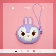 Портативный многофункциональный милый мультяшный кошелек для маленьких девочек мини-кошелек на молнии для монет мягкий силикагелевый Детский милый маленький кошелек для монет