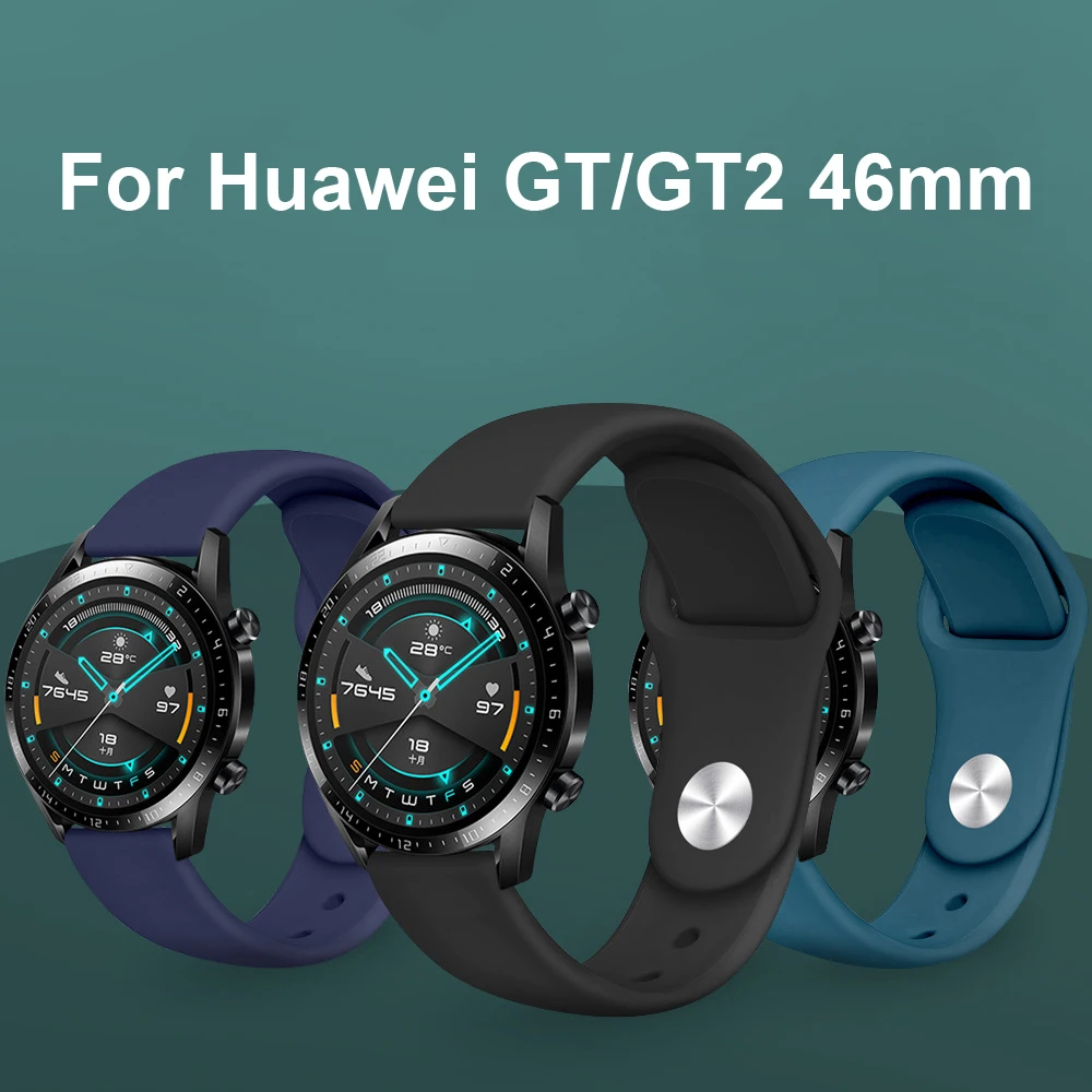 Жидкий силиконовый ремешок для часов 20 мм huawei Watch GT GT2 42 2019|Ремешки часов| |