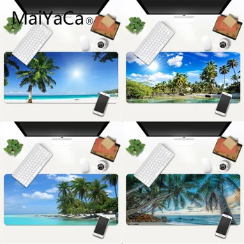 

New Arrivals Palm tree beach Office Mice Gamer Soft Mouse Pad Gaming Mouse Mat xl xxl 800x300mm for Lol world of warcraft