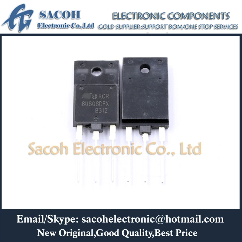 Бесплатная доставка 10 шт. BU808DFX BU808DFI BU808DF BU808 TO-3PF 8A 1400 в NPN POWER Дарлингтон транзистор