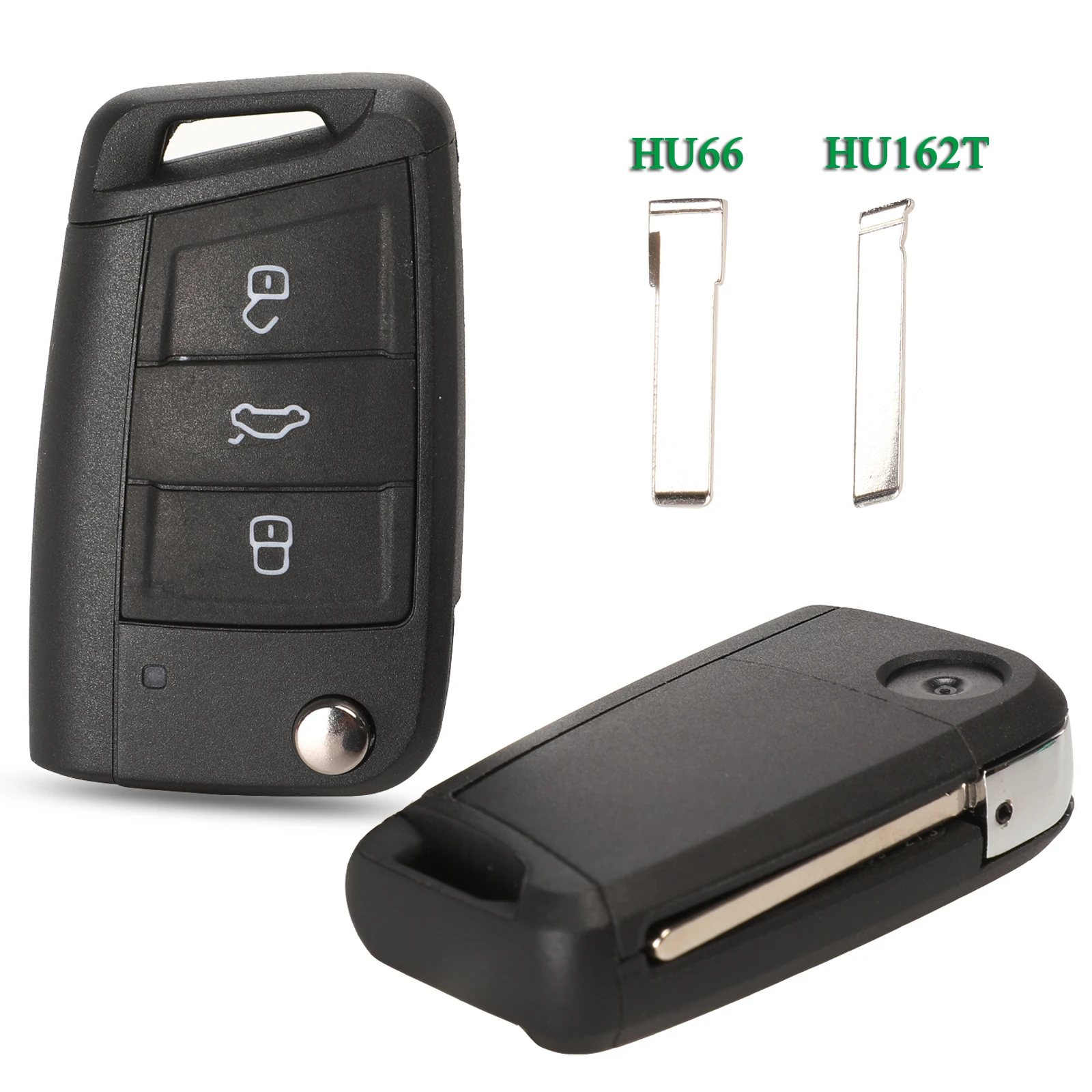 

jingyuqin 3 Buttons Remote Car Key Shell Case Fob For Volkswagen Passat Golf 7 MK7 Skoda Seat Leon For Skoda Octavia Replacement