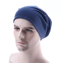 Ladies Plain High Quality Jersey Bonnet Headband Underscarf Cap Islam Inner Scarf Stretch Patchwork Hijab Cover Headwrap 26*22Cm