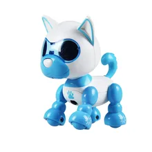 Высокое Качество Интерактивные Щенячий робот со светодиодный глазами мини звукозапись умные собаки роботы Рождественский подарок