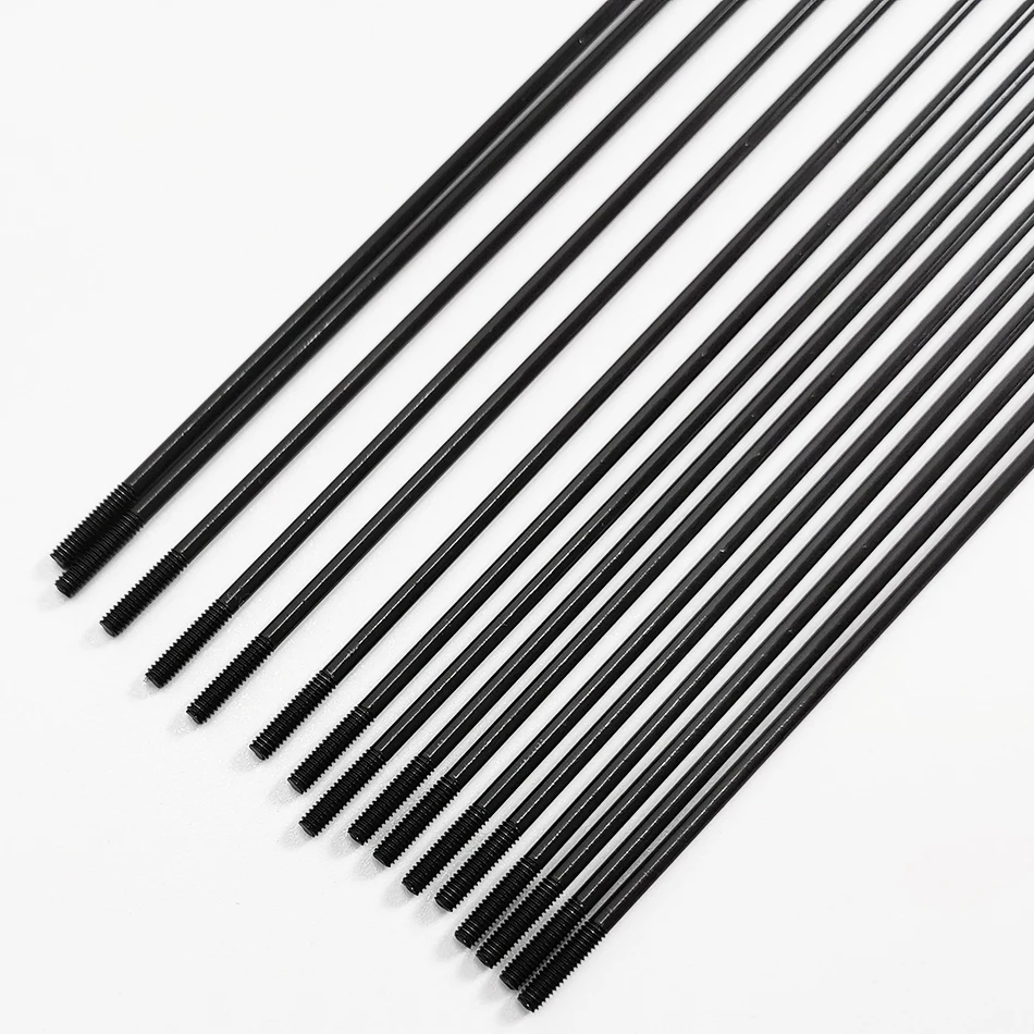 Bicycle Spokes Sapim 2.0 mm Round Straight J-bend Black Nipple for MTB Road