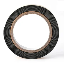 Горячая односторонняя клейкая водонепроницаемая погода зачистки пены Губка резиновая лента для окна двери уплотнение полосы 2 м x 1 см