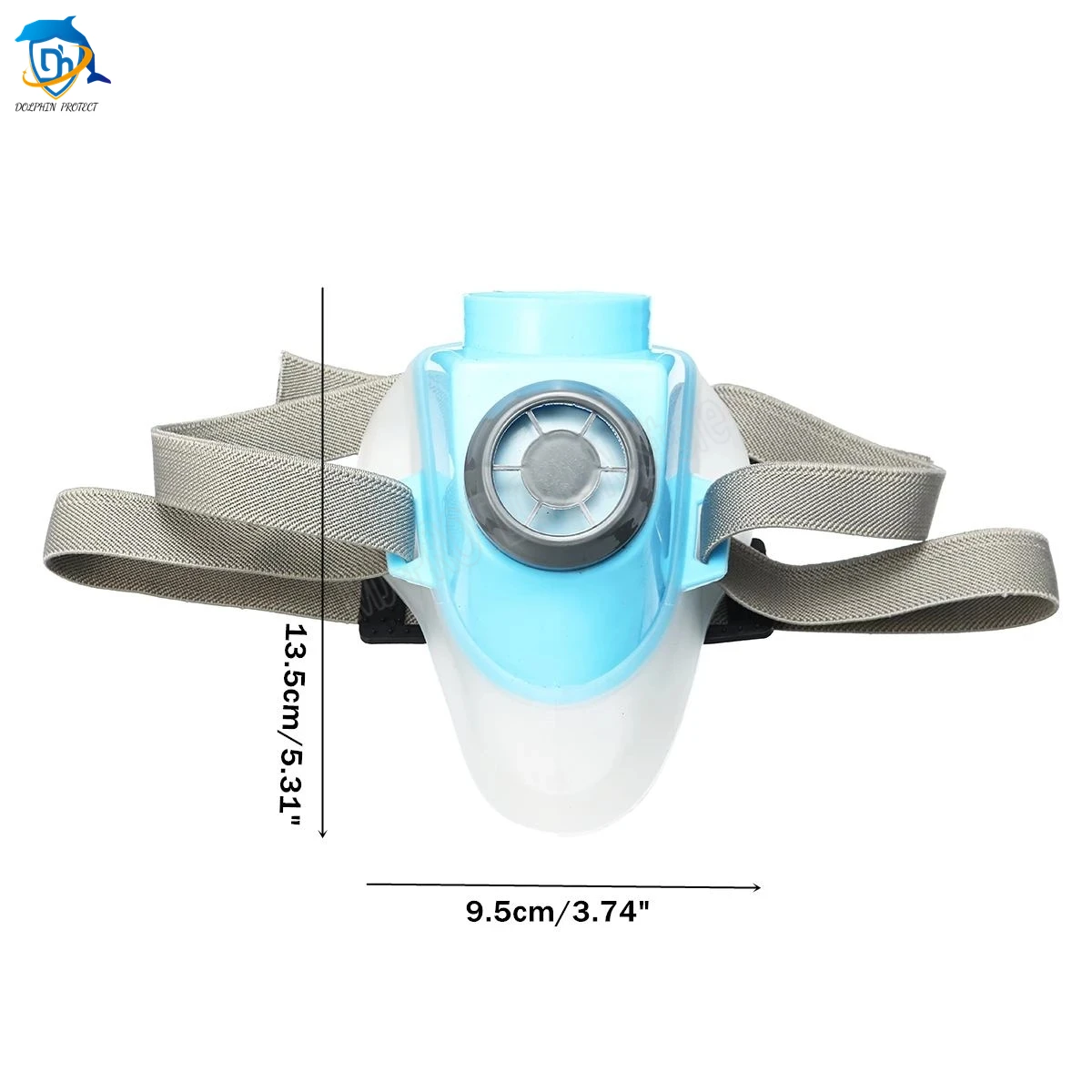 fornecido alimentado respirador meia cara mascara de gas bomba 2 tubo respirador 02