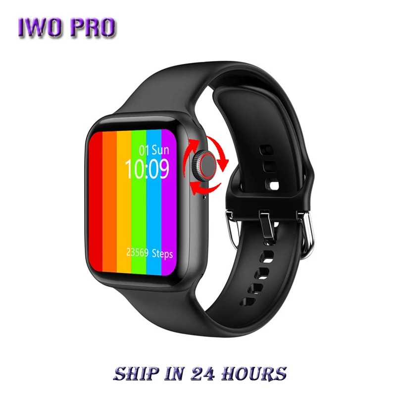 2021 New IWO W26 + Plus Smart Watch Rotate 1.75 Inch Screen Custom Dial ECG Body Temperature Bluetooth Call SmartWatch PK IWO 13