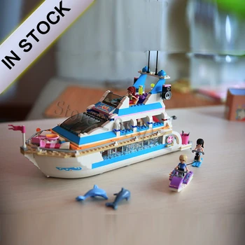 

41015 In Stock 10172 Dolphin Cruiser 618Pcs Building Blocks Bricks Toys Girl friends series 01044 79163 girl gifts
