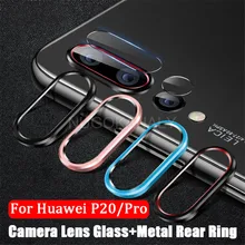 Для huawei P30 P20 Pro Honor 20 20i Nova 5 5T Задняя камера объектив Защита экрана закаленное стекло+ металлическое защитное кольцо