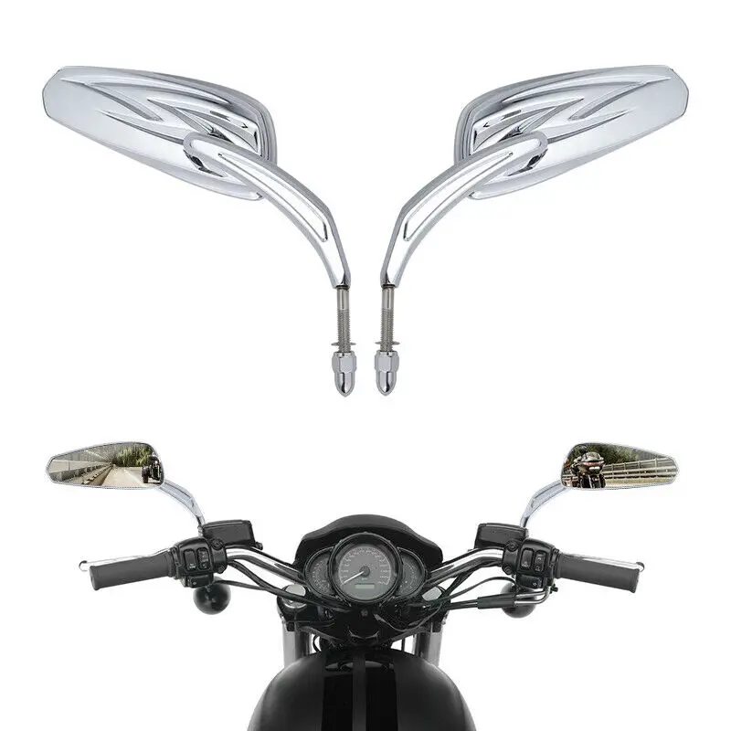 Зеркала заднего вида 8 мм для Harley Road King Electra Street Glide Bob Sportster Softail FLS XL 883 1200 FLSTFB FXDF FLSTF |
