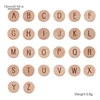 Bopoobo 20pc Wooden English Alphabet Beads Food Grade Material Letter Beads For DIY Baby Teething Rattle Baby Teething Beads ► Photo 1/6