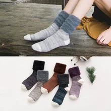 Осенние и зимние женские носки без пятки, бархатные модные носки, женские однотонные милые носки