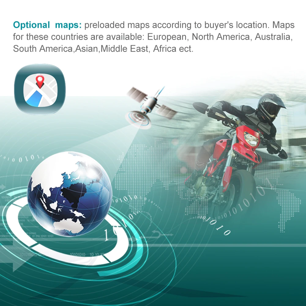 Fodsports Android 4.4.2 мотоцикл GPS навигация 720P видео рекордер Водонепроницаемый Bluetooth