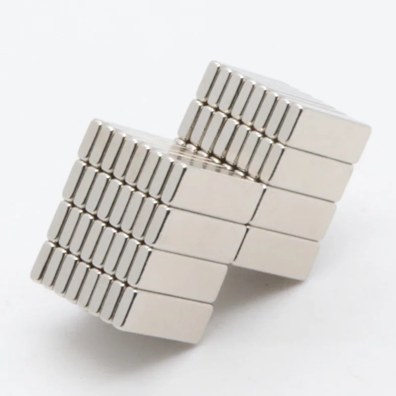 100Pcs 15x6x3 mm Neodymium Magnet Block N35 Permanent NdFeB Buck Cube Mini Small Super Strong Powerful Magnetic Magnets