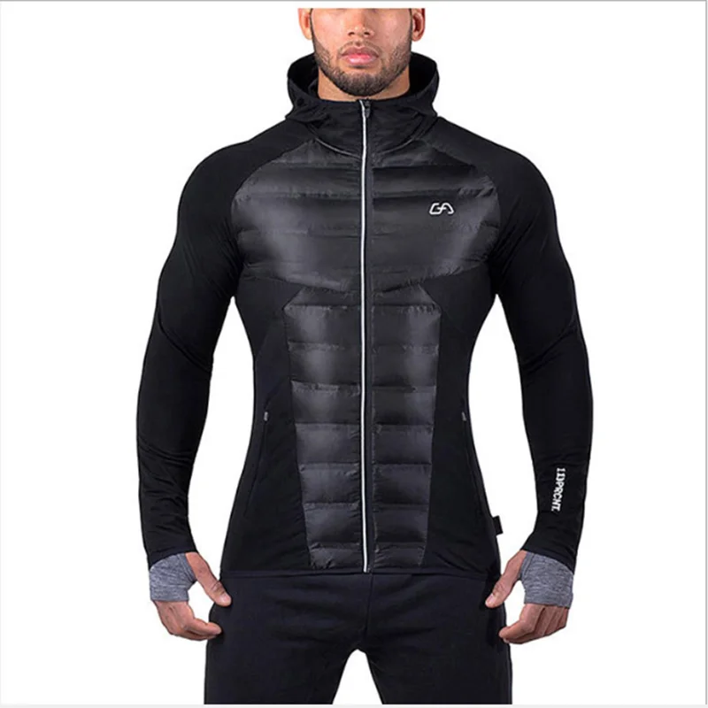Winter jacket men's thick warm sports and leisure Parker coat Men's cold and windproof running hooded cotton jacket is very warm Winter jacket men's thick warm sports and leisure Parker coat Men's cold and windproof running hooded cotton jacket is very warm