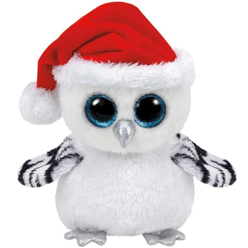 

Ty Beanie Boos Stuffed & Plush Animals Tinsel The Christmas Snowy Owl Toy Doll 15cm