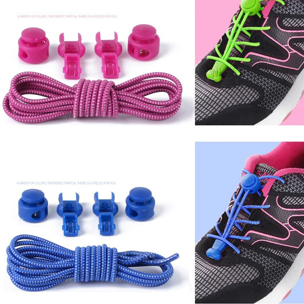 Растягивающийся замок кружева 13 цветов пара фиксирующий башмак шнурки эластичные шнурки для кроссовок шнурки для бега/триатлона